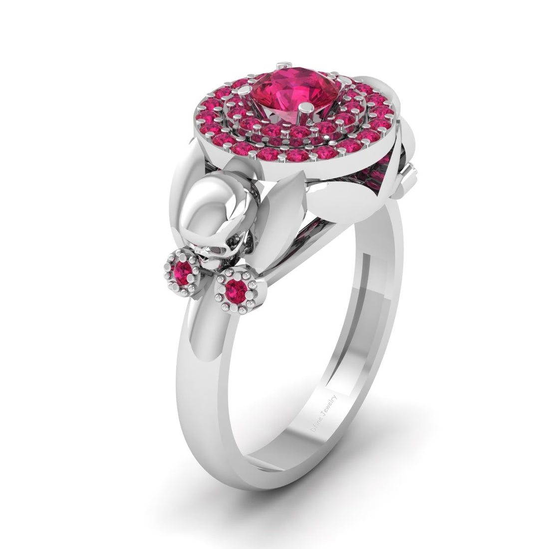 Ruby Gothic Wedding Ring