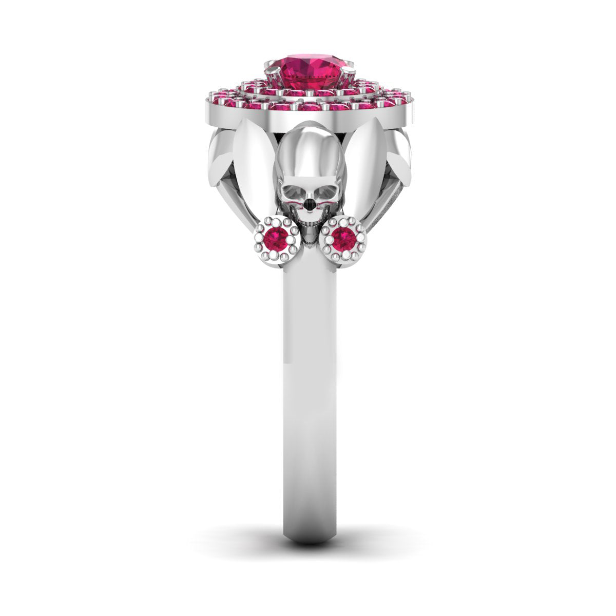Ruby Gothic Wedding Ring