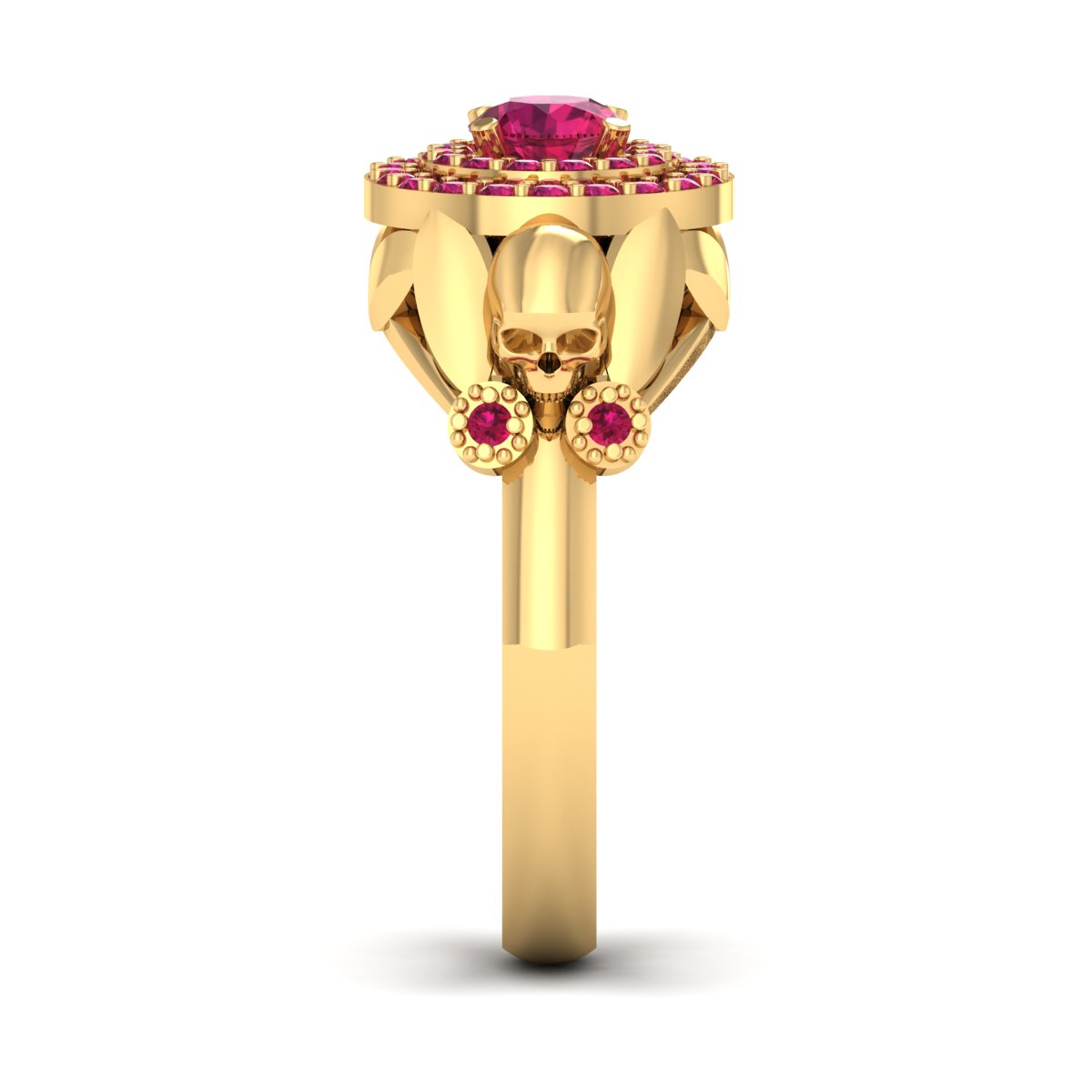 Ruby Gothic Wedding Ring