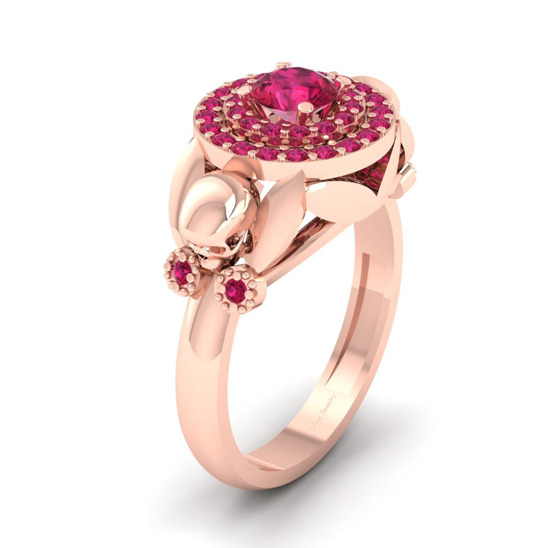 Ruby Gothic Wedding Ring