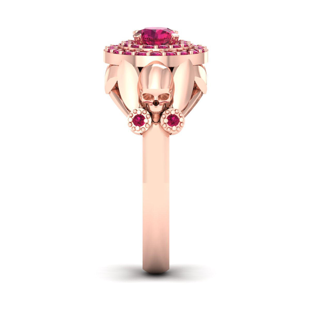 Ruby Gothic Wedding Ring