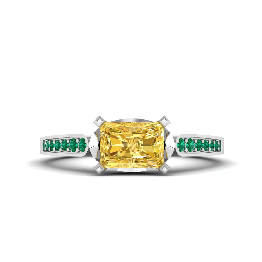 RADIANT CUT ENGAGEMENT RING