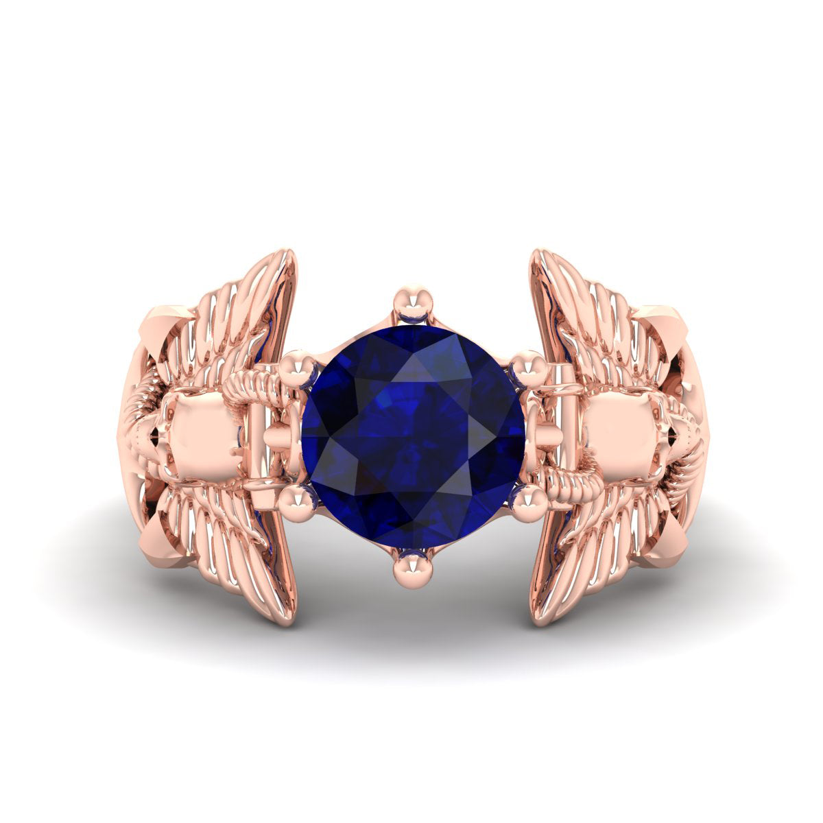 SAPPHIRE GOTHIC ENGAGEMENT RING