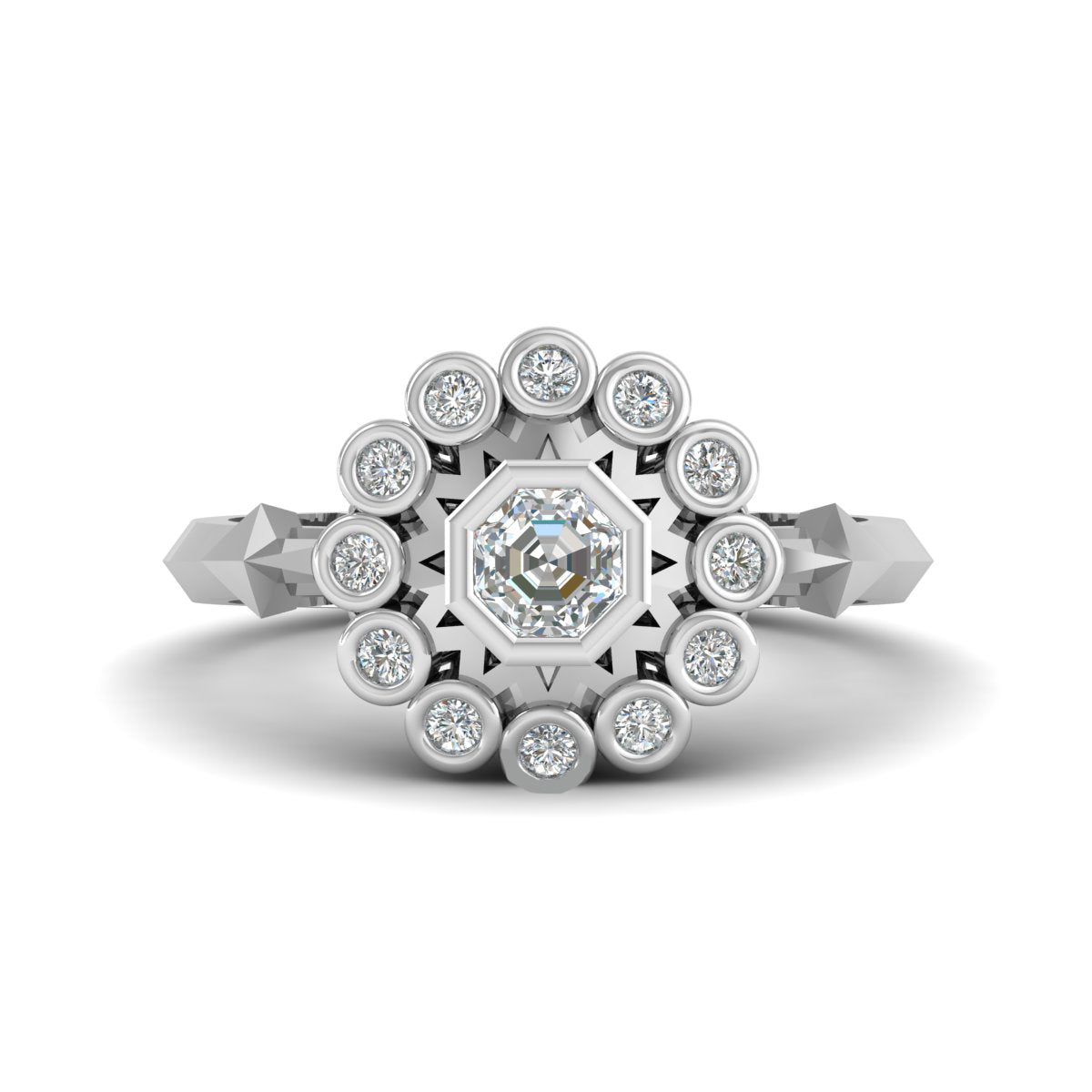Diamond Skull Ring For Couple