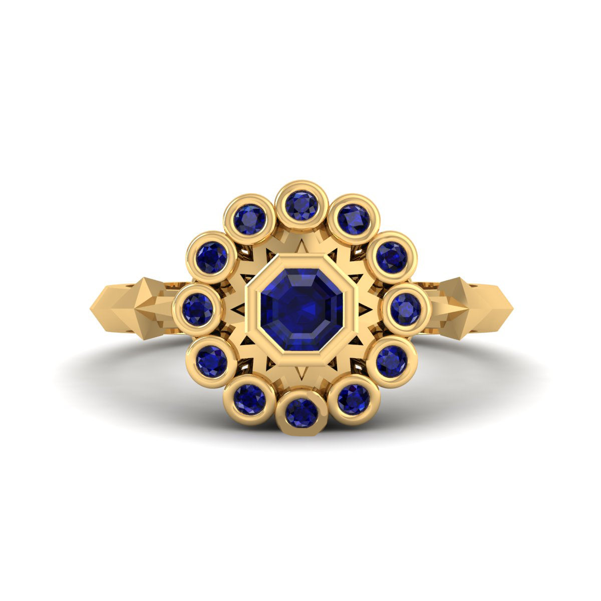 ROSE GOLD SKULL ENGAGEMENT RING