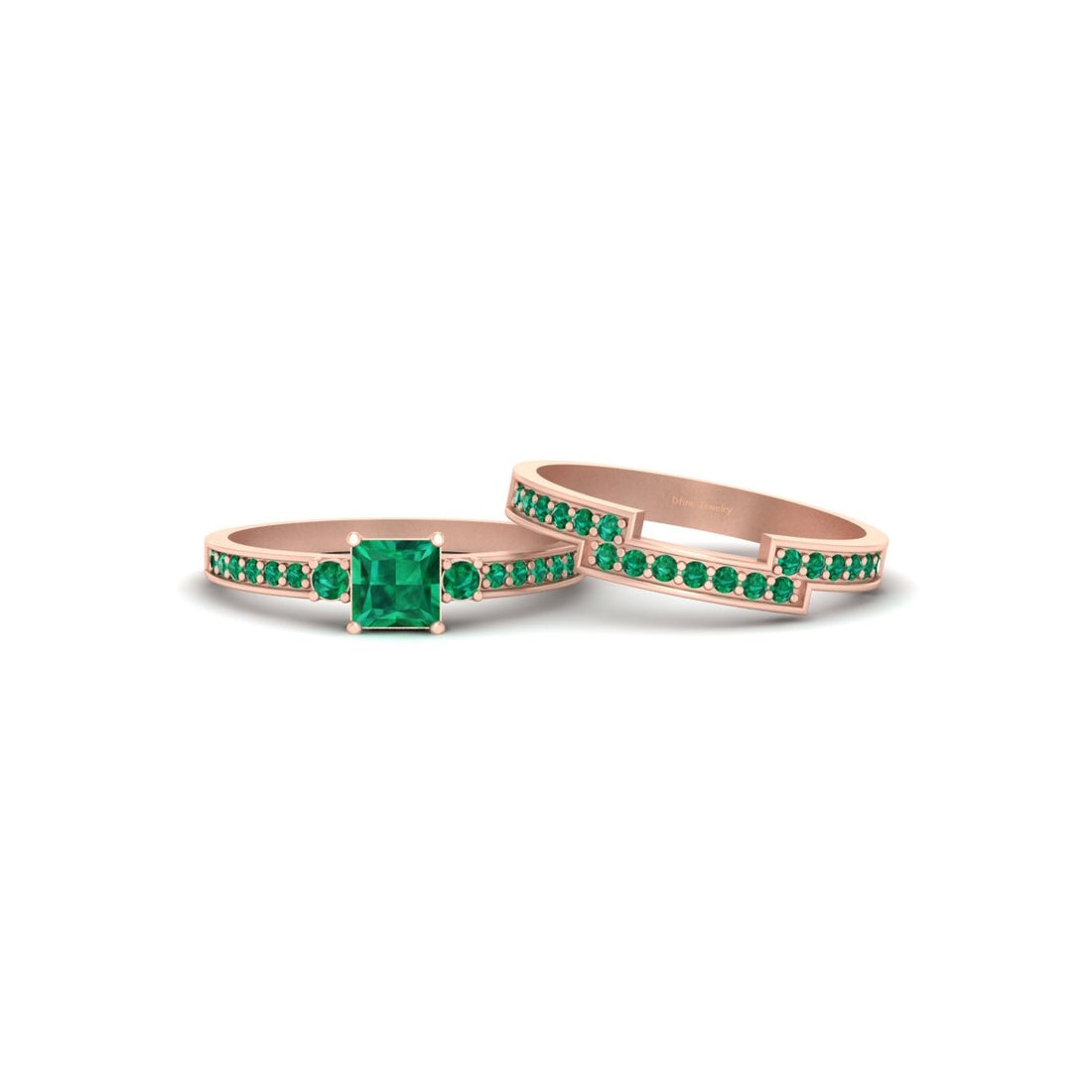 GREEN EMERALD ENGAGEMENT RINGS