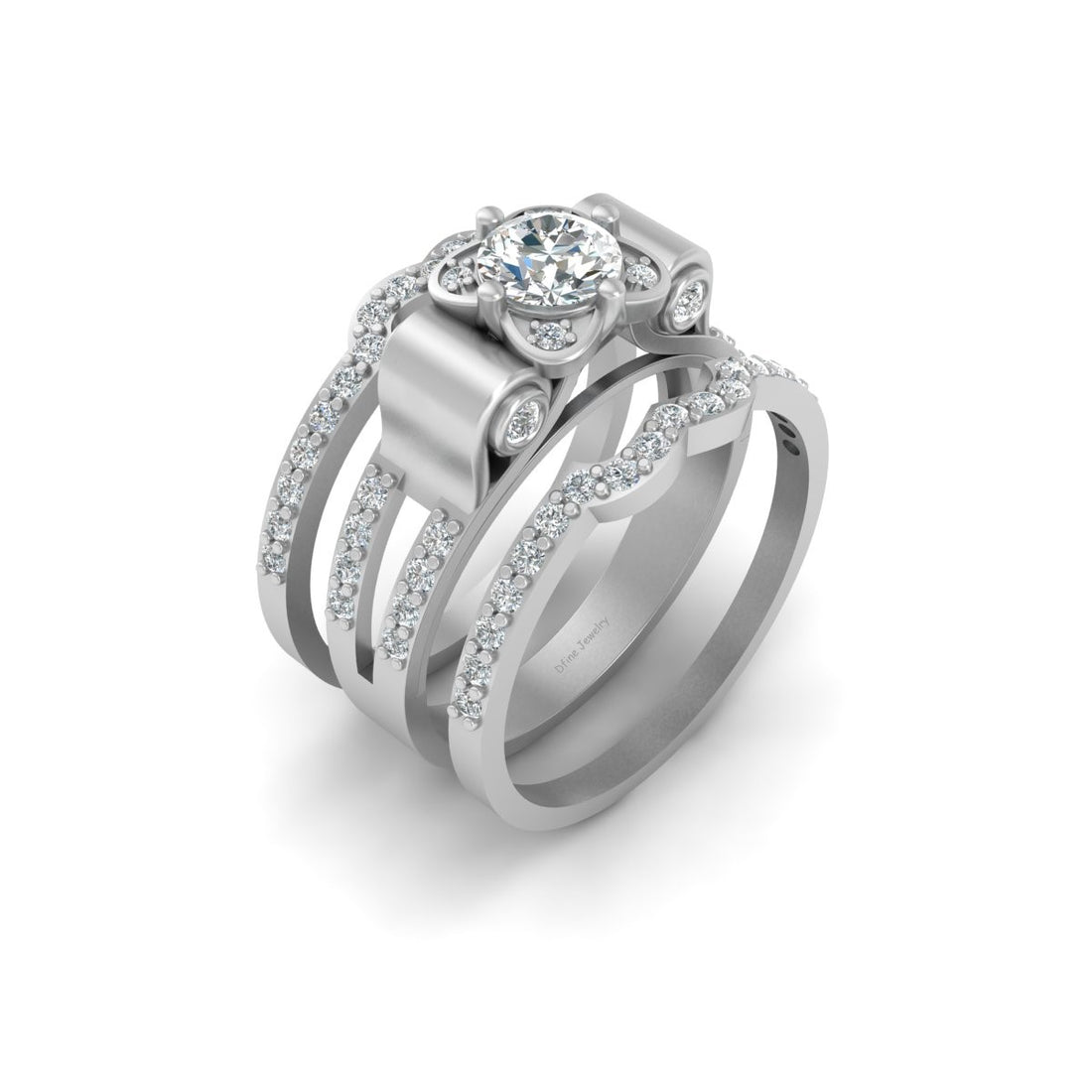 DIAMOND RING SET FOR WOMEN