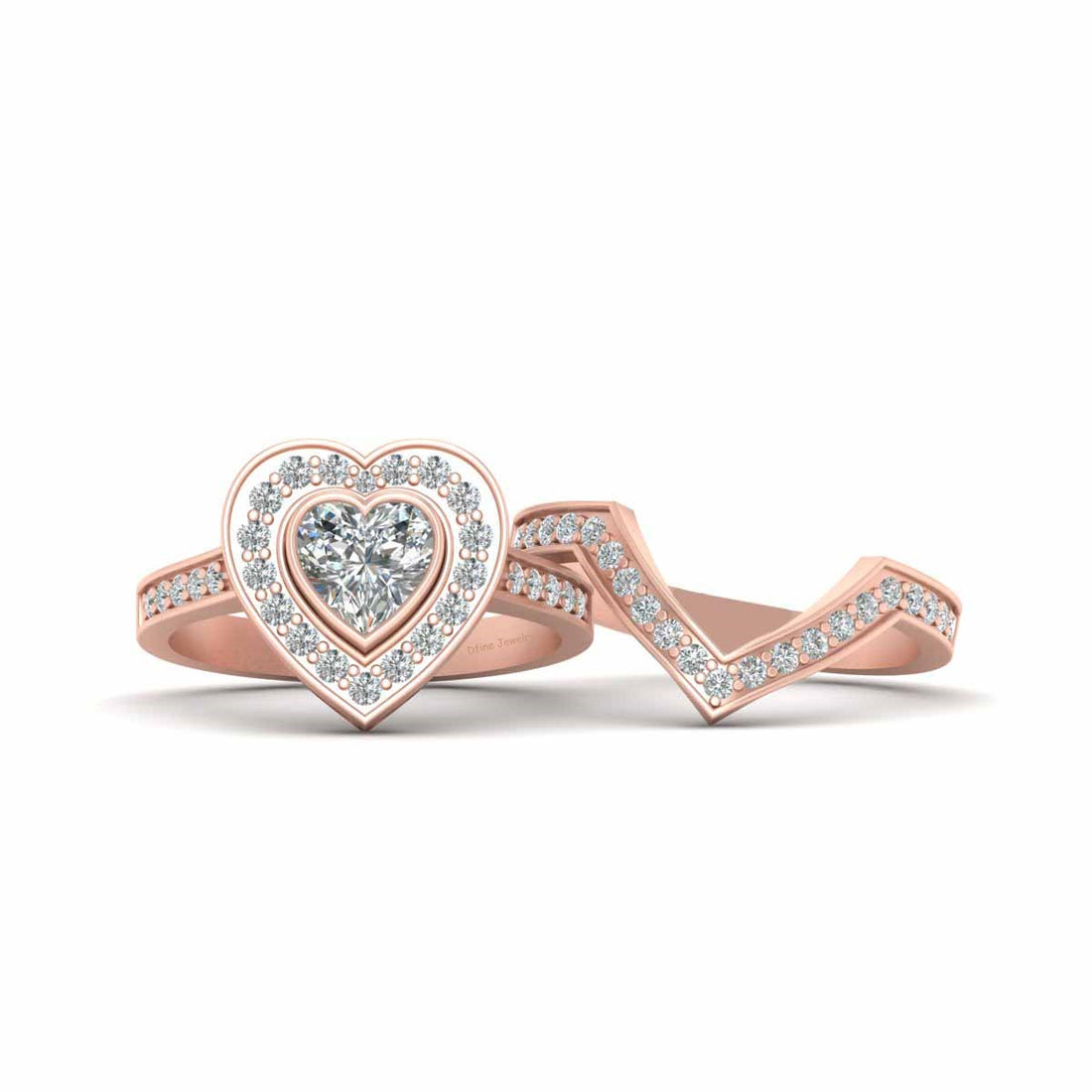 DIAMOND HEART ENGAGEMENT RINGS