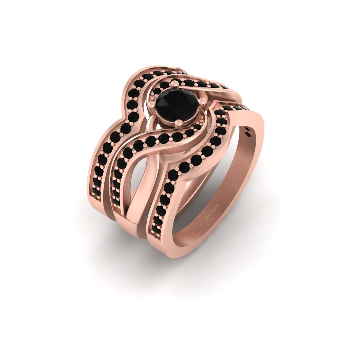 ENTWINED ENGAGEMENT RING SET