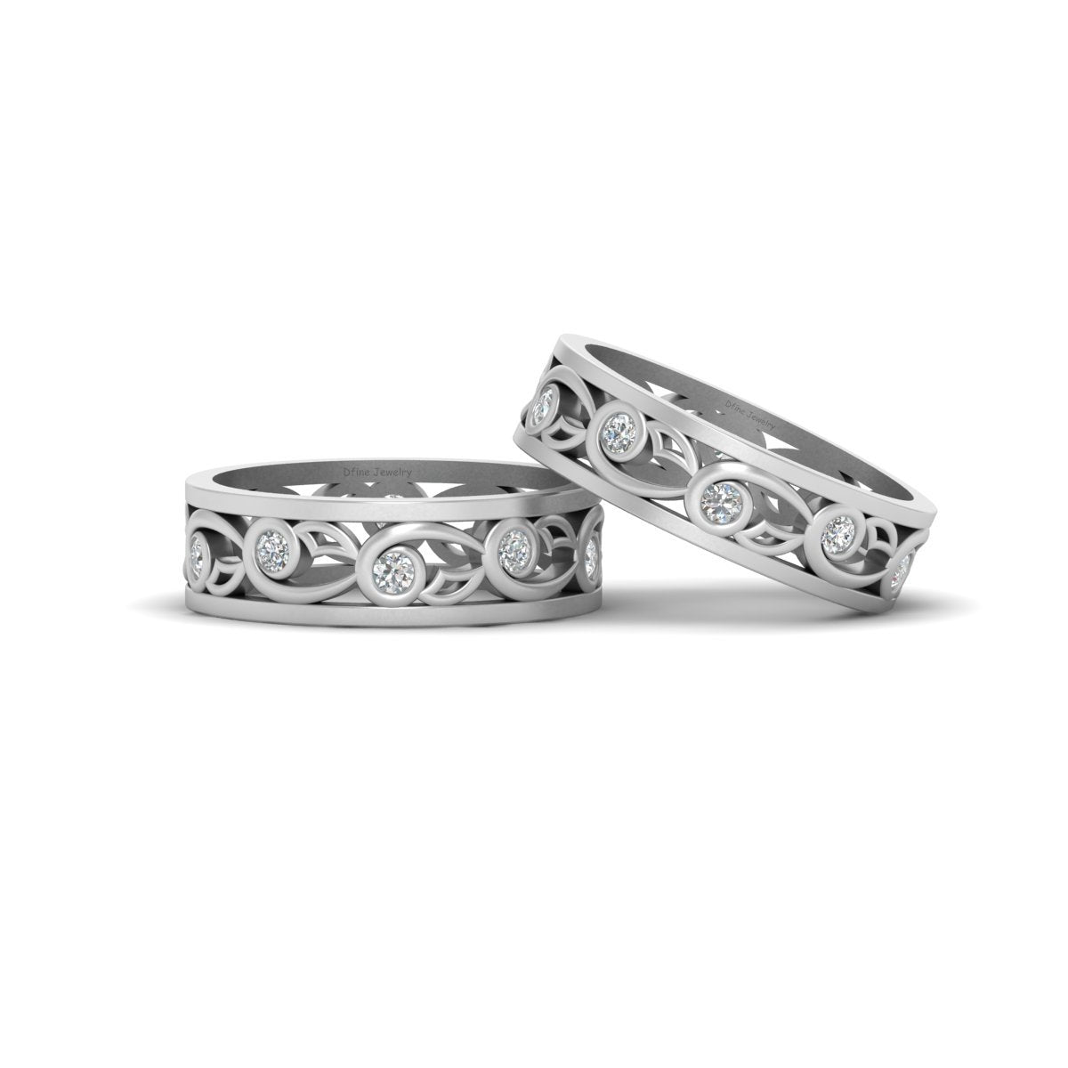 MATCHING CELTIC LESBIAN COUPLE BANDS