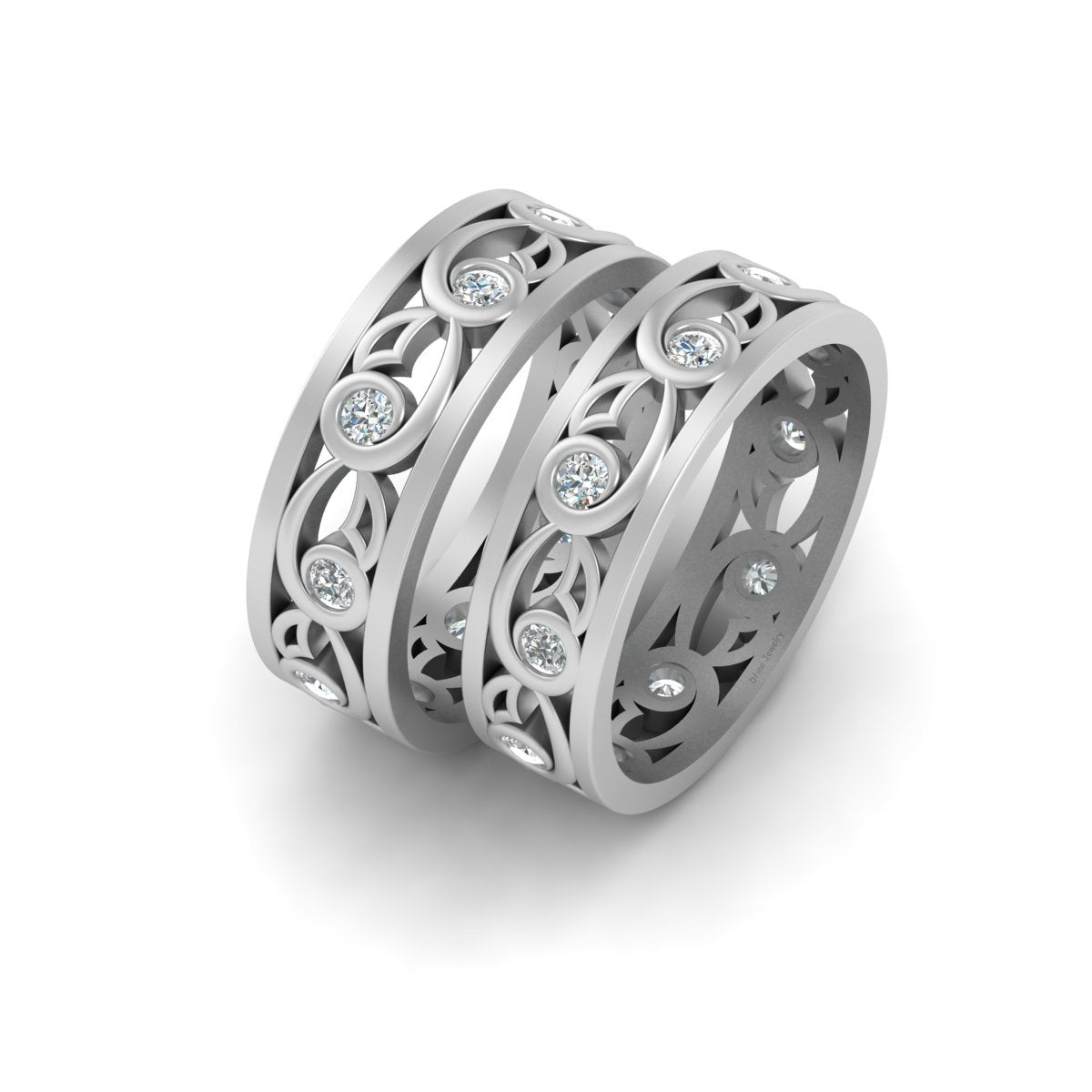 MATCHING CELTIC LESBIAN COUPLE BANDS