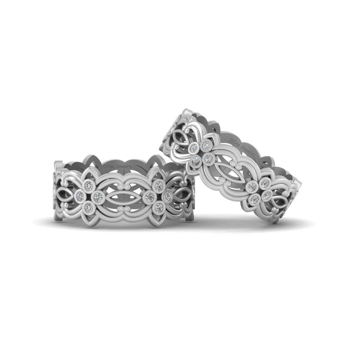 CELTIC LESBIAN WEDDING BAND SET