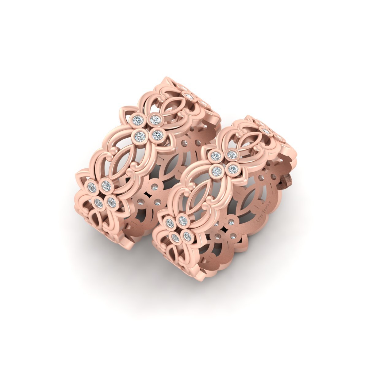 CELTIC LESBIAN WEDDING BAND SET