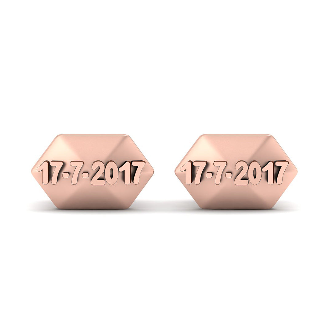 PERSONALIZED DATE CUFFLINKS