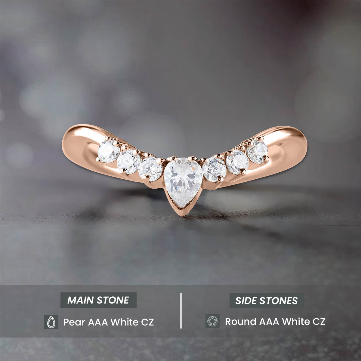 Diamond Wedding Band Enhancer Guard Stacking Promise Ring
