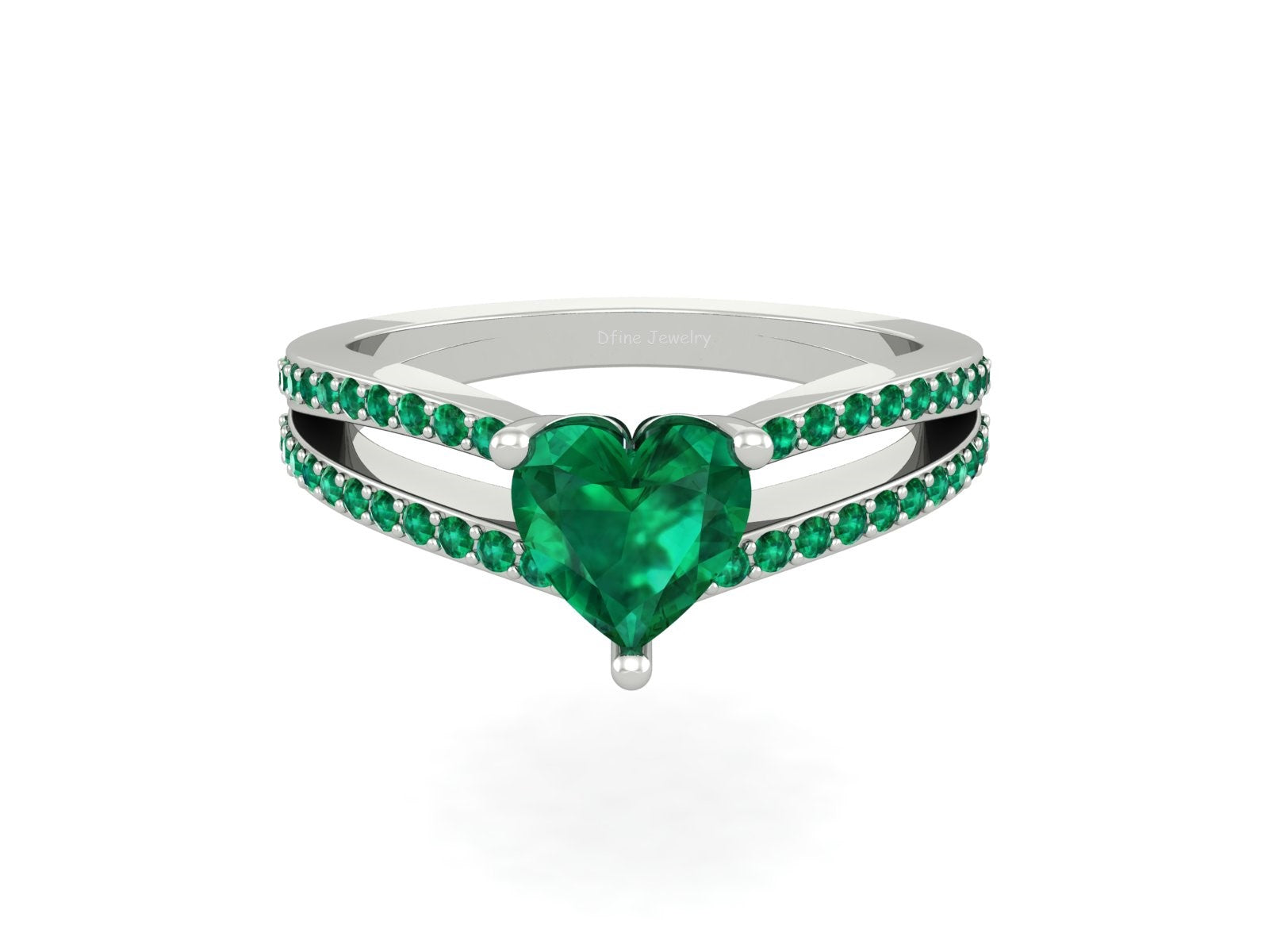 HEART SHAPE RING SILVER