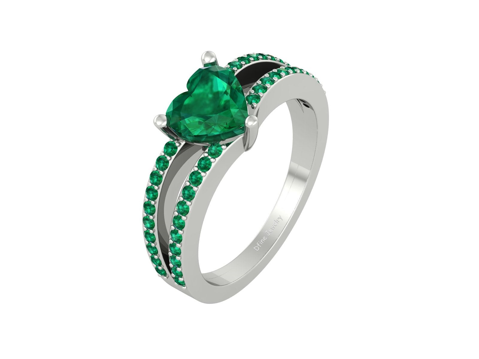 HEART SHAPE RING SILVER