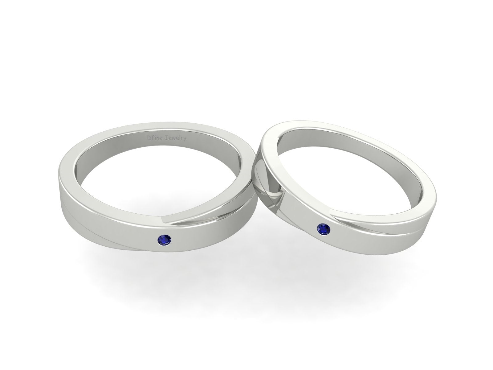 GOLD WEDDING BAND SET HIS AND HERS