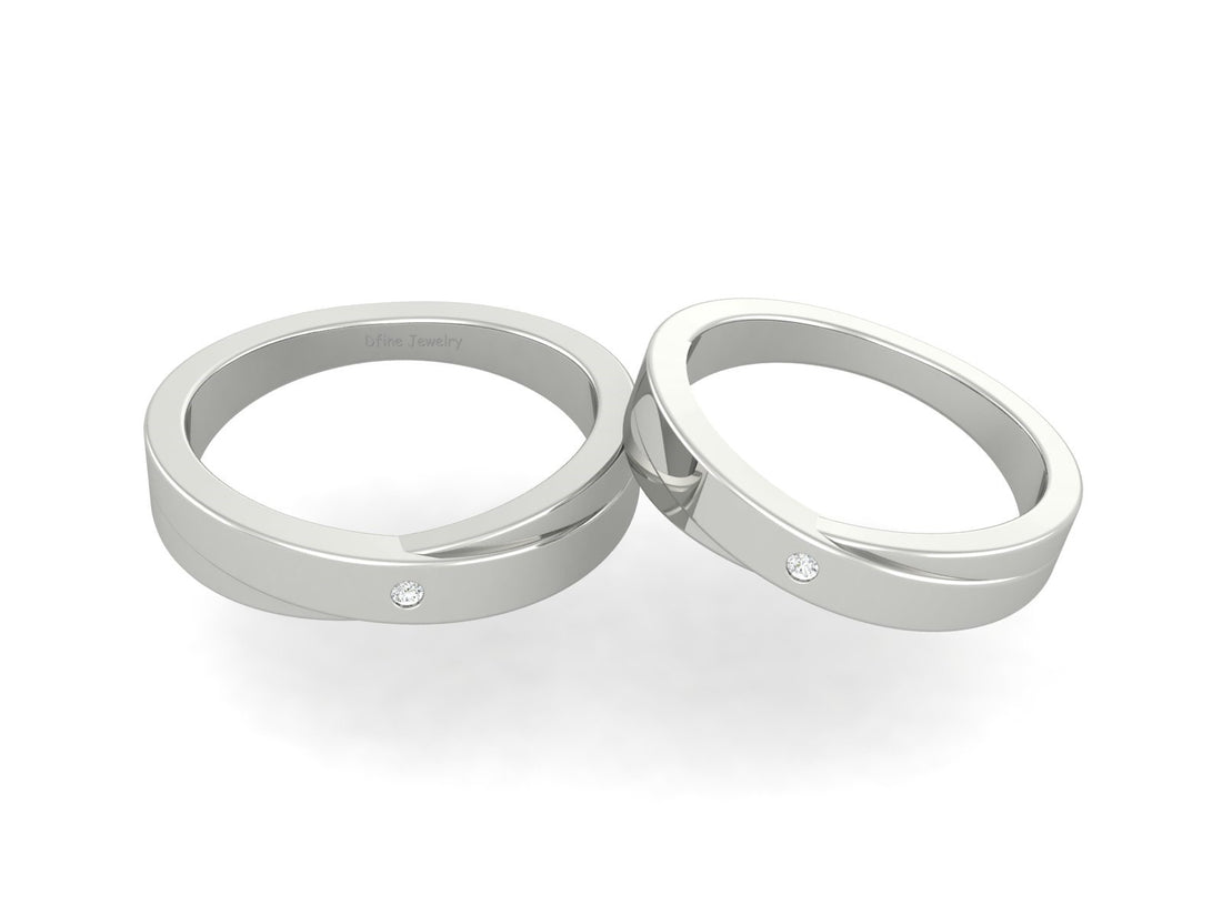 MATCHING WEDDING BAND SET HIS AND HERS
