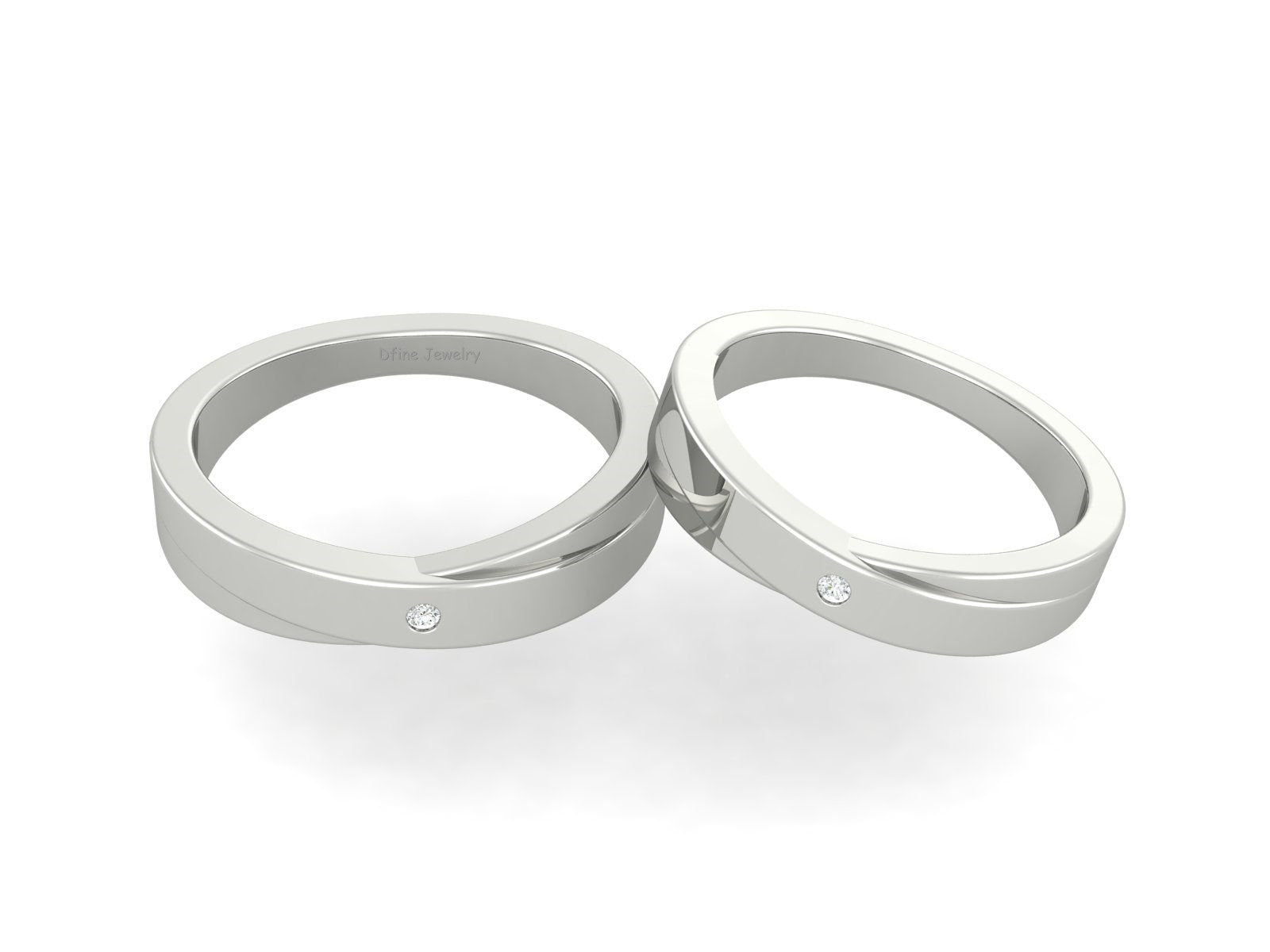 MATCHING WEDDING BAND SET HIS AND HERS