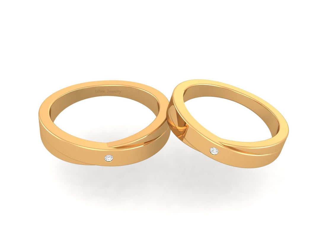 MATCHING WEDDING BAND SET HIS AND HERS