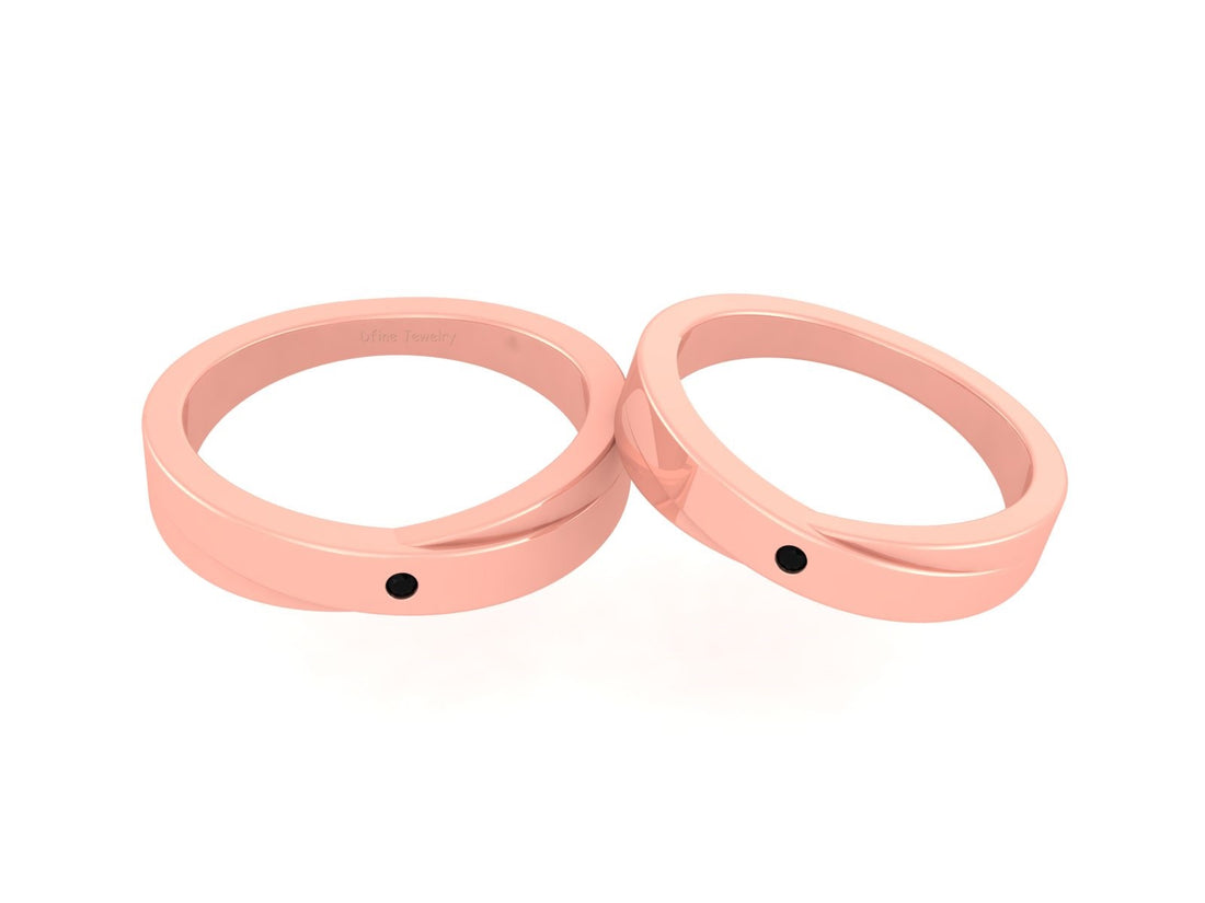 HIS AND HER MATCHING COUPLE BANDS