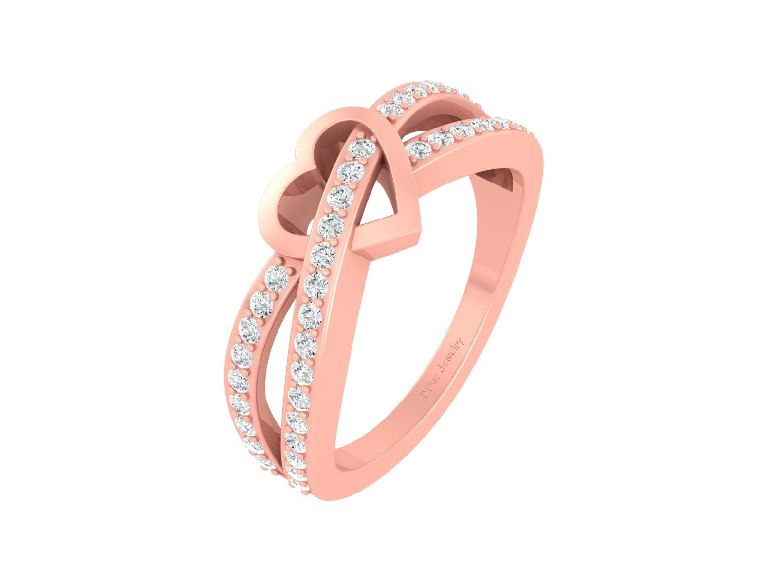 DIAMOND HEART RING FOR HER