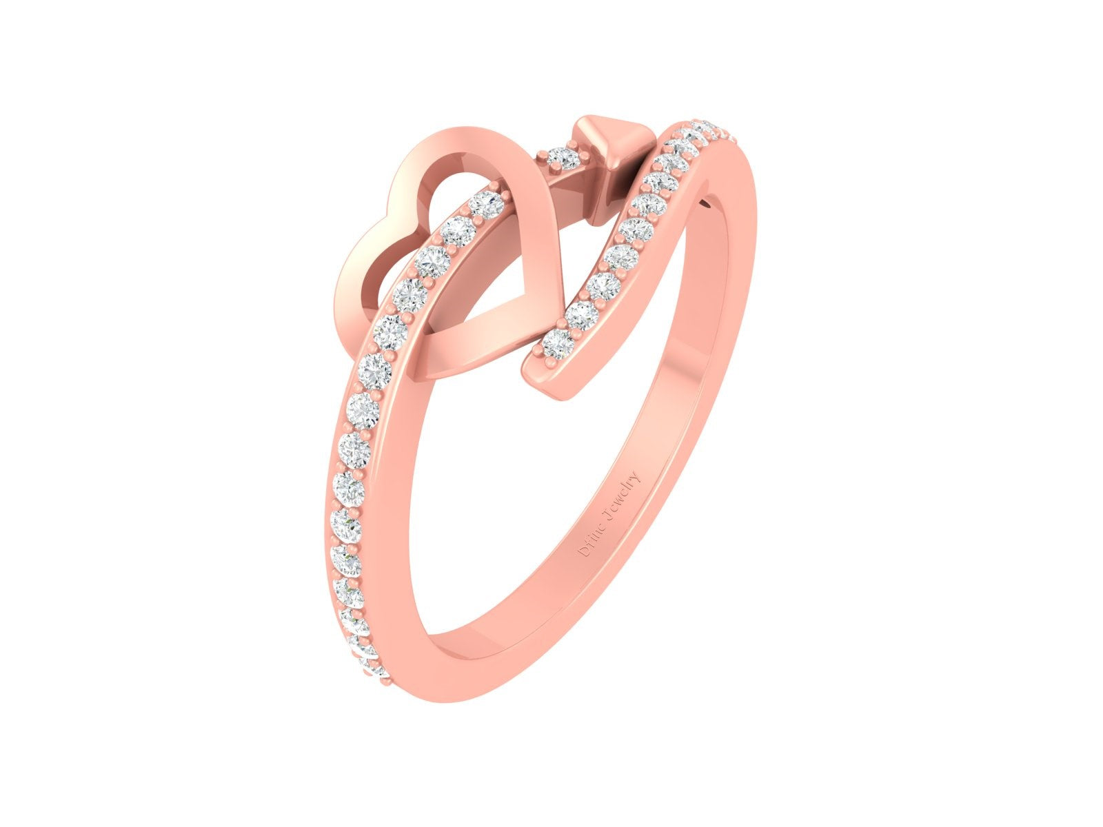 CLASSIC DIAMOND HEART RING