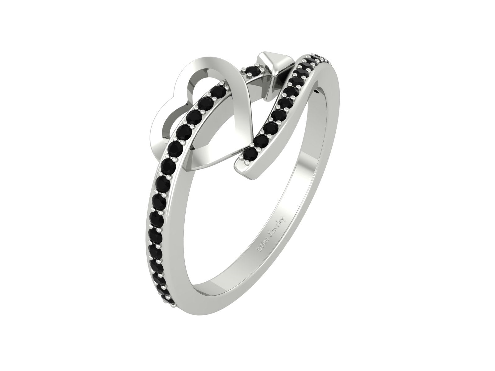 CUPID'S ARROW HEART RING