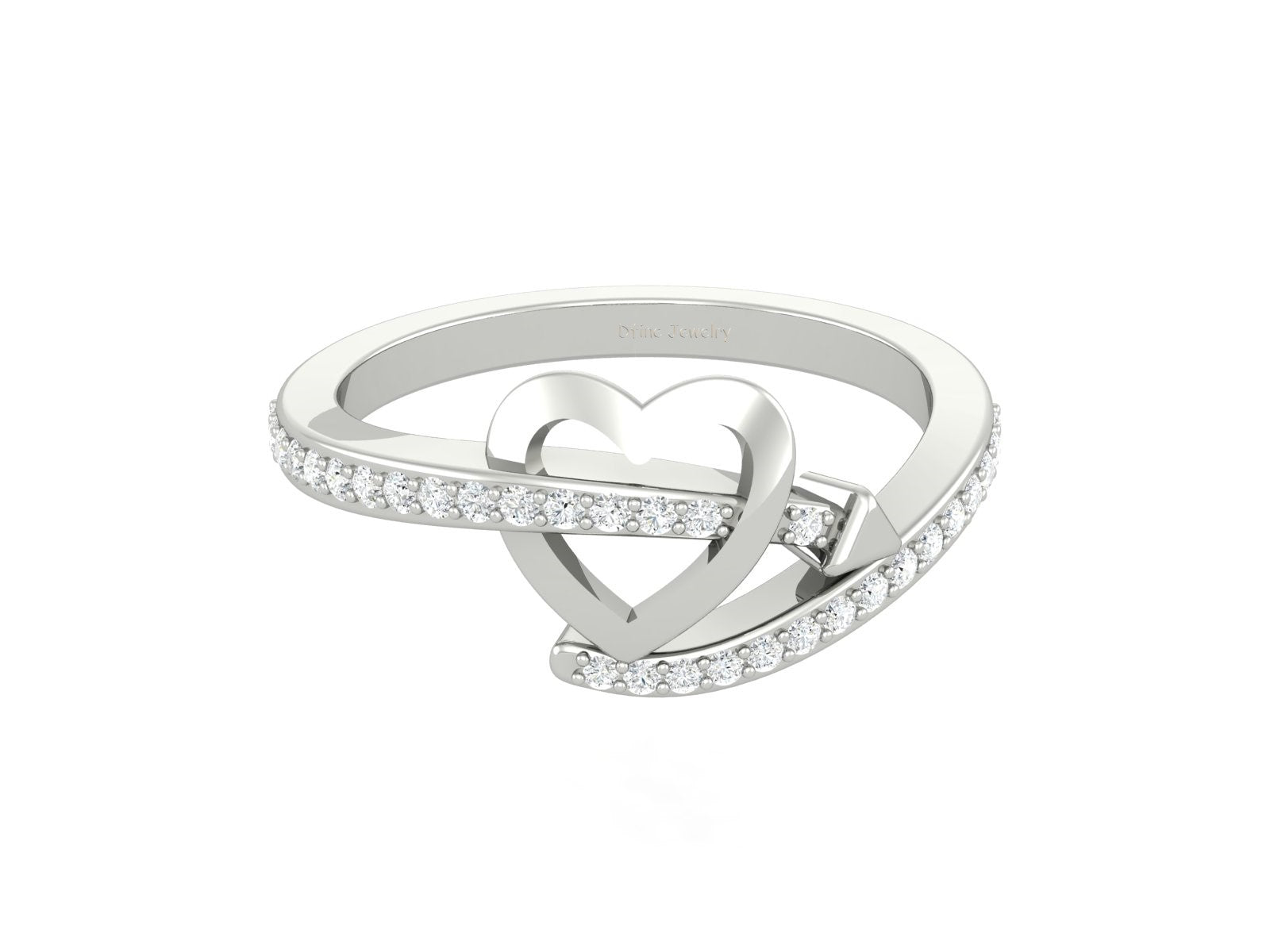 CLASSIC DIAMOND HEART RING