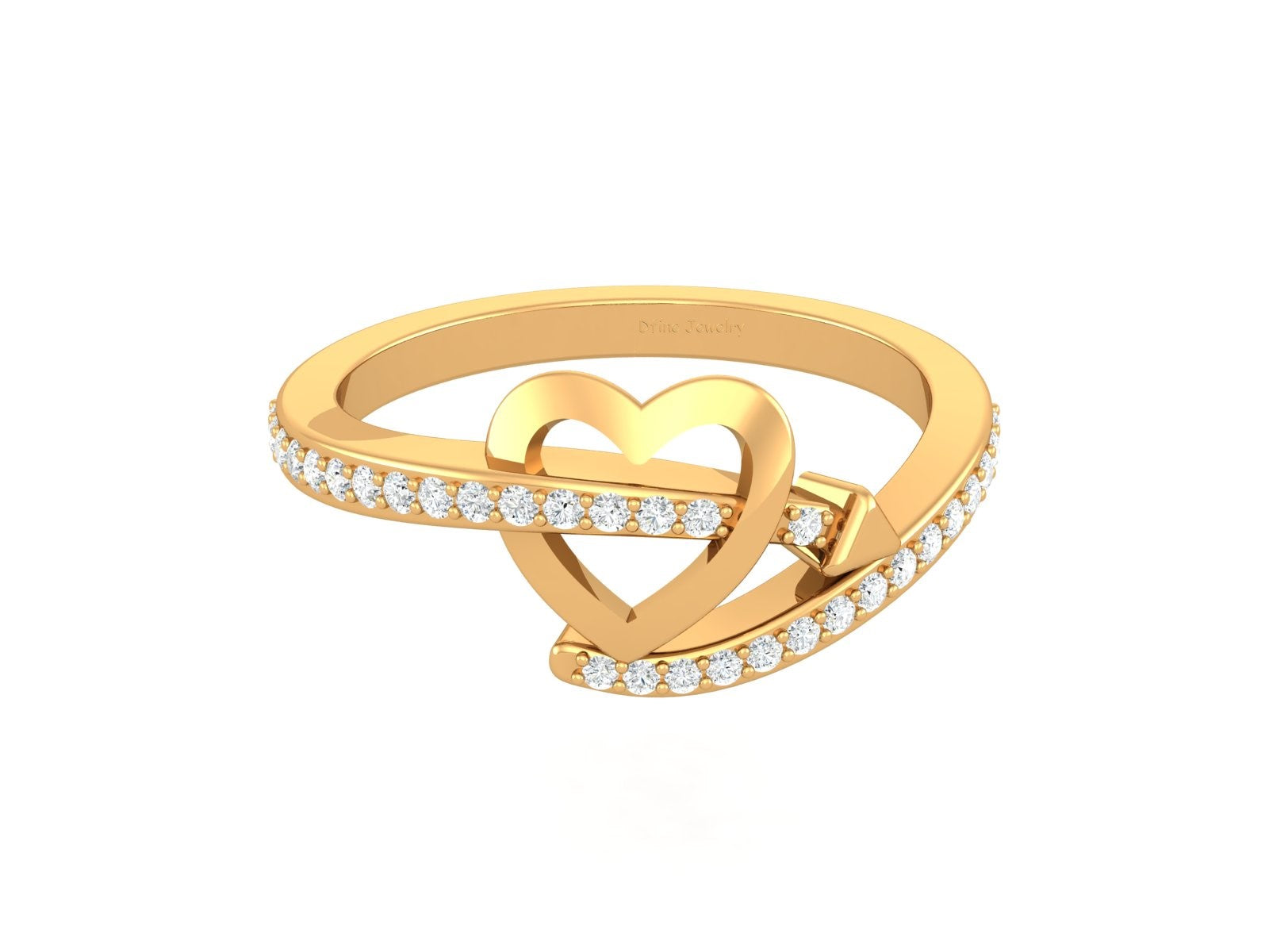 CLASSIC DIAMOND HEART RING