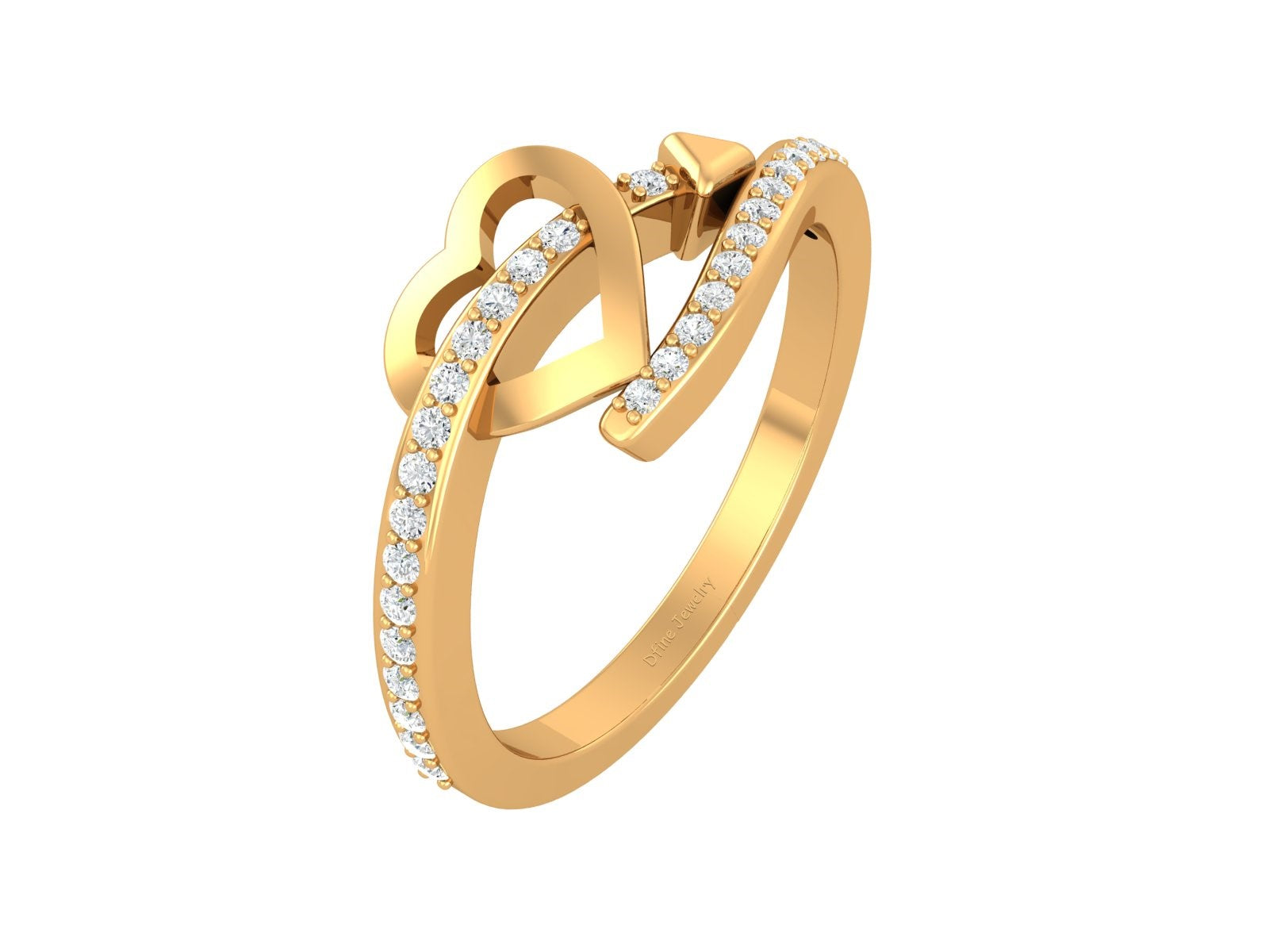 CLASSIC DIAMOND HEART RING
