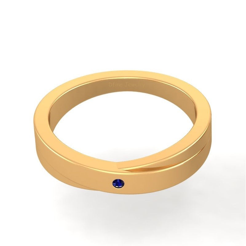 GOLD WEDDING BAND FOR MENS