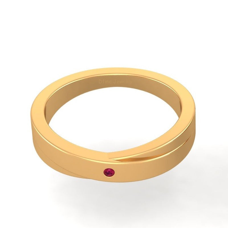 ROSE GOLD ENGAGEMENT BAND FOR HIM