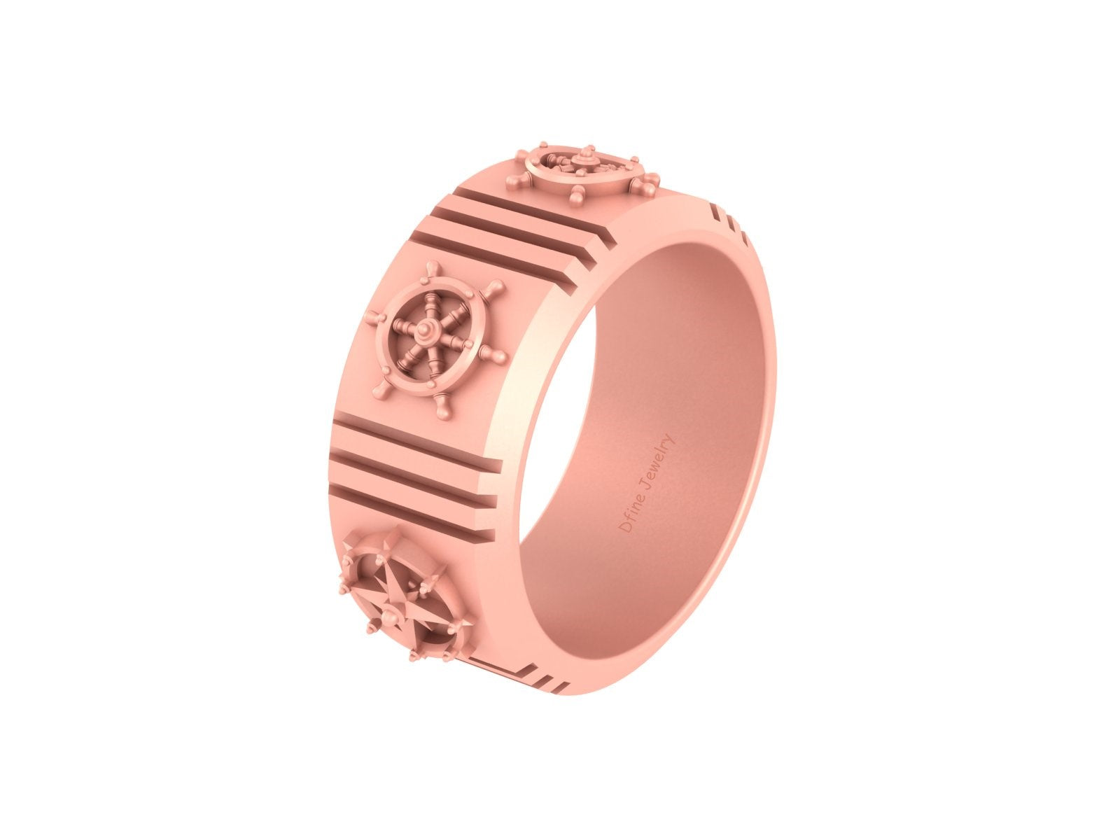 NAUTICAL WEDDING BAND FOR MEN'S