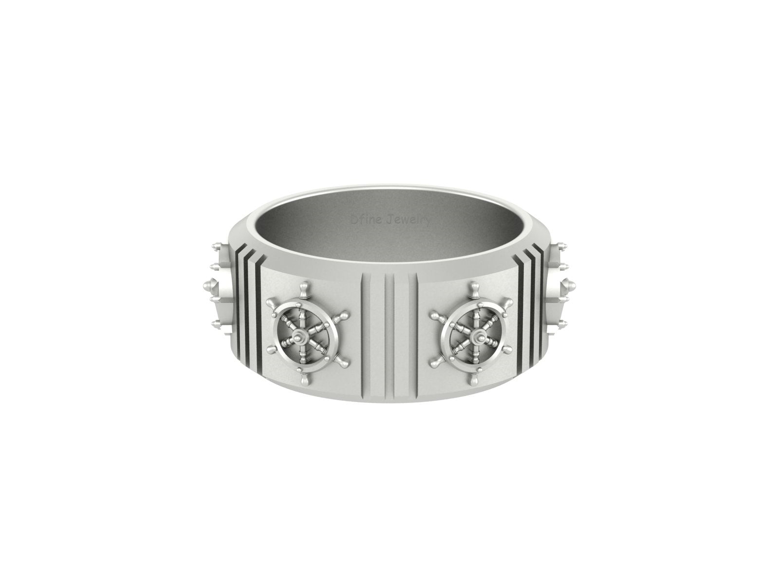 NAUTICAL WEDDING BAND FOR MEN'S
