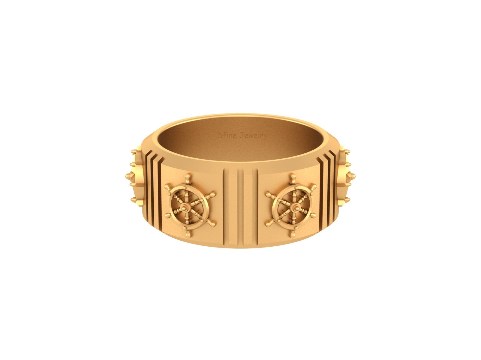 NAUTICAL WEDDING BAND FOR MEN'S