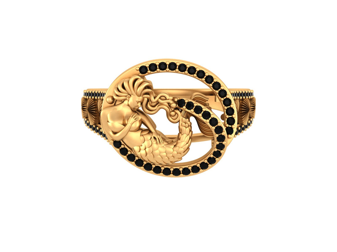 AQUATIC CREATURE MERMAID RING
