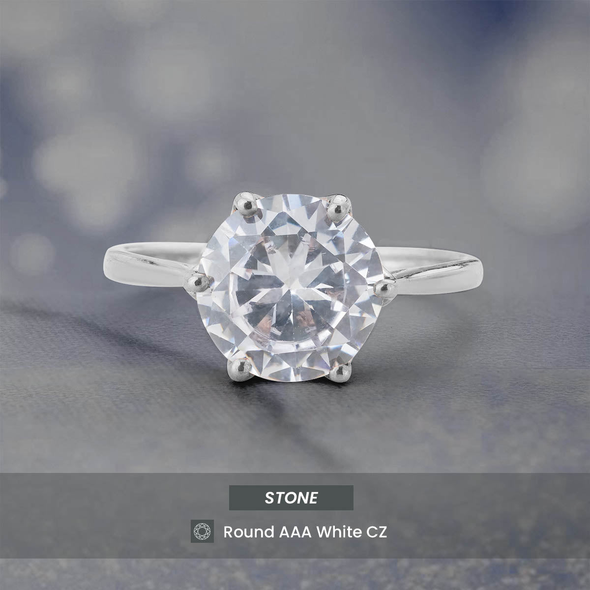 4.80CT Diamond Engagement Ring Solitaire Rose Gold White Gold Basket Setting