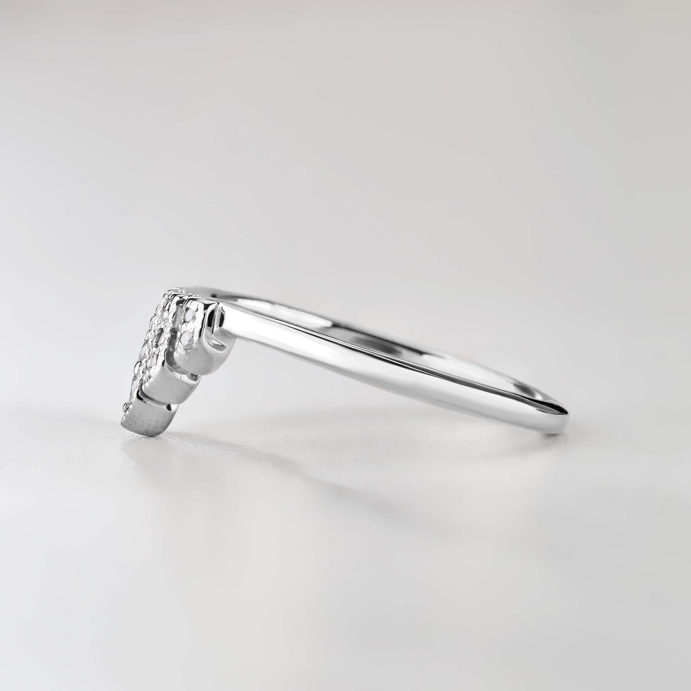 Tiara Engagement Ring Women Wedding Band AAA CZ Crown Promise Ring