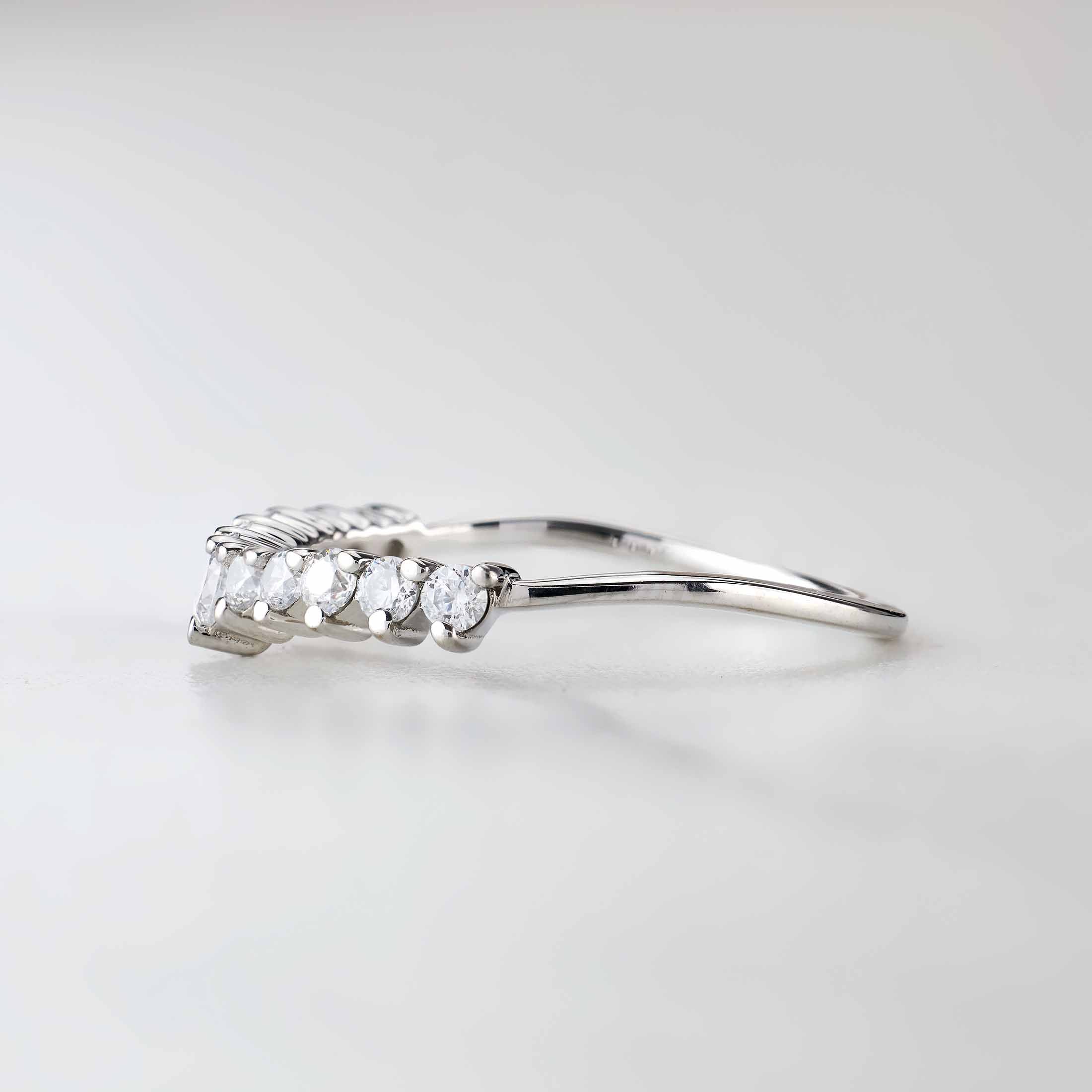 Enhancer Wedding Band Women AAA CZ Diamond Engagement Ring Sterling Silver