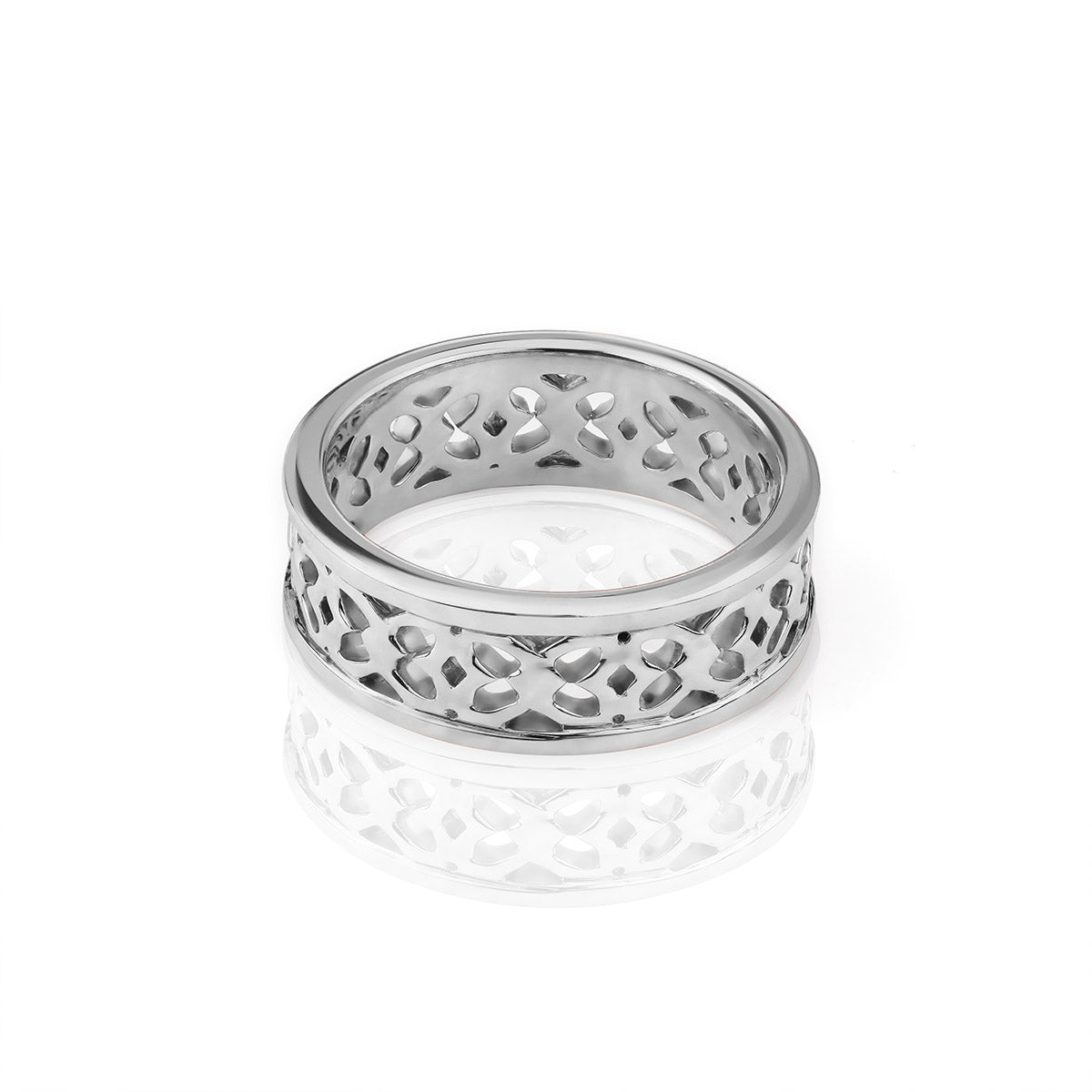 Celtic Wedding Band for Men Love Knot Anniversary Band Gift Him