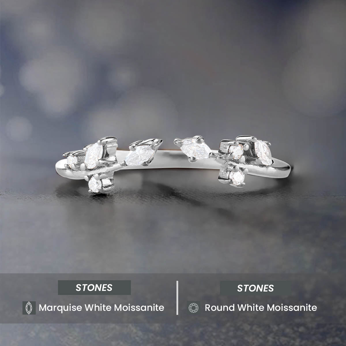 Open Ring Enhancer Wedding Band Women Art Deco AAA CZ 925 Sterling Silver