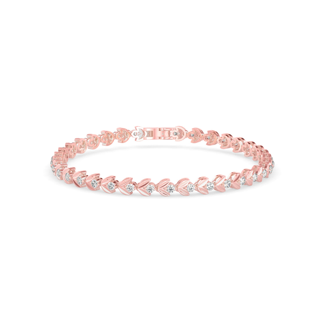 ROSE GOLD TENNIS BRACELET WOMENS