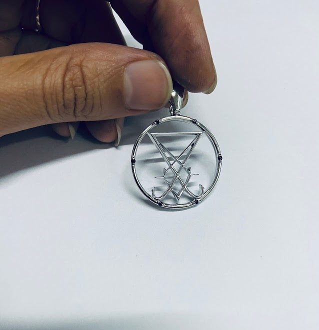 SILVER SIGIL OF LUCIFER PENDANT