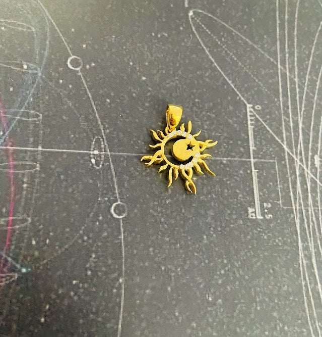 MOON AND STAR PENDANT