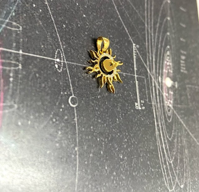 MOON AND STAR PENDANT