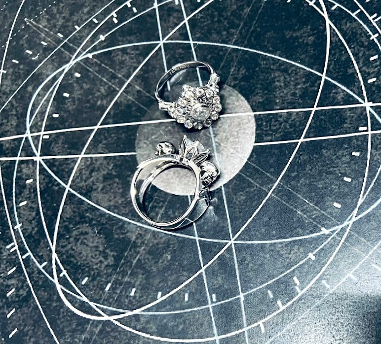 Diamond Skull Ring For Couple