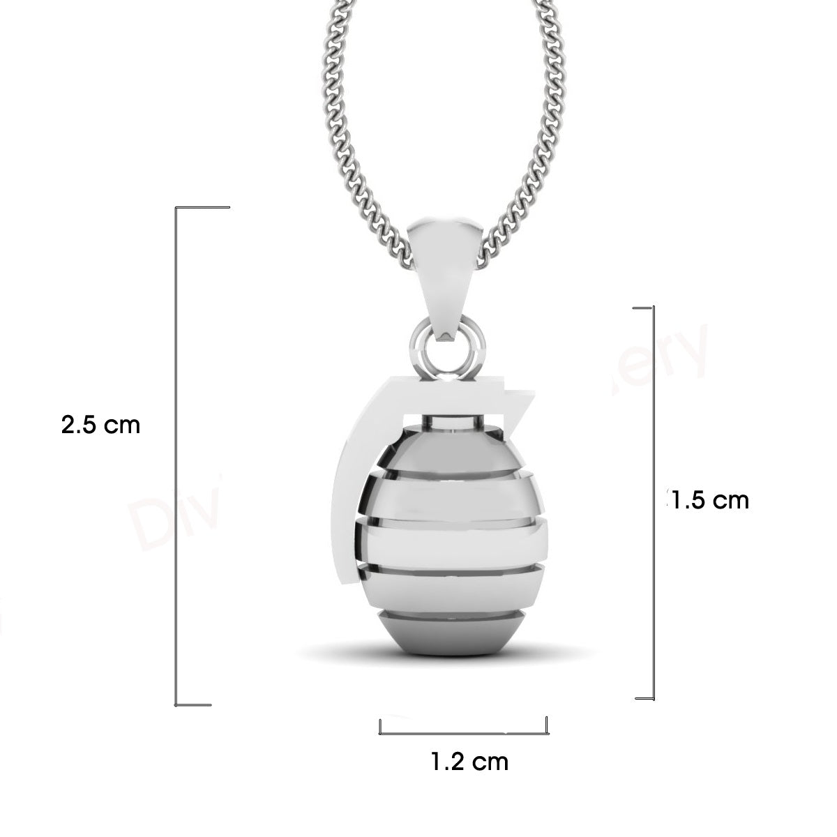 BOMB HAND GRENADE PENDANT