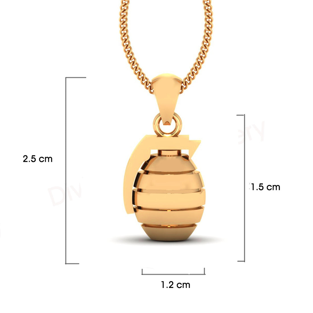 BOMB HAND GRENADE PENDANT